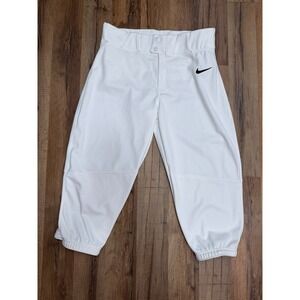 Nike Team Baseball Pants White Elastic Cuff Pro Fit Athletic XL